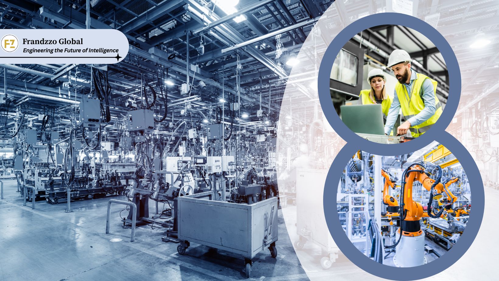 Operational Efficiency improving manufacturing throughput illustration