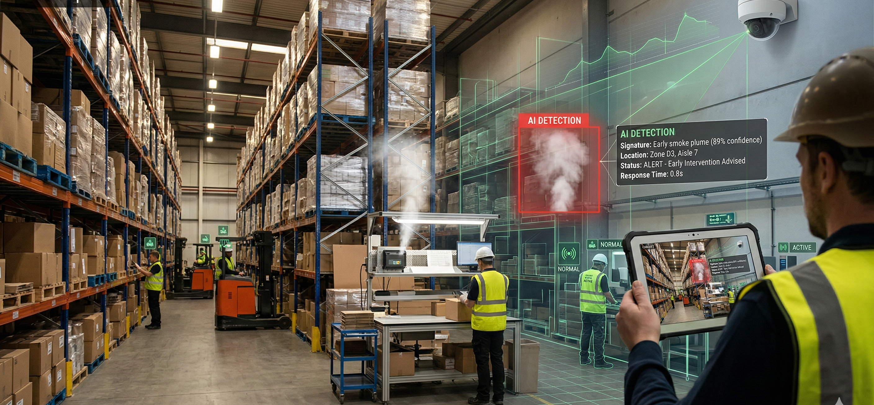 Fire & Smoke Detection Challenges in Warehouse Environments