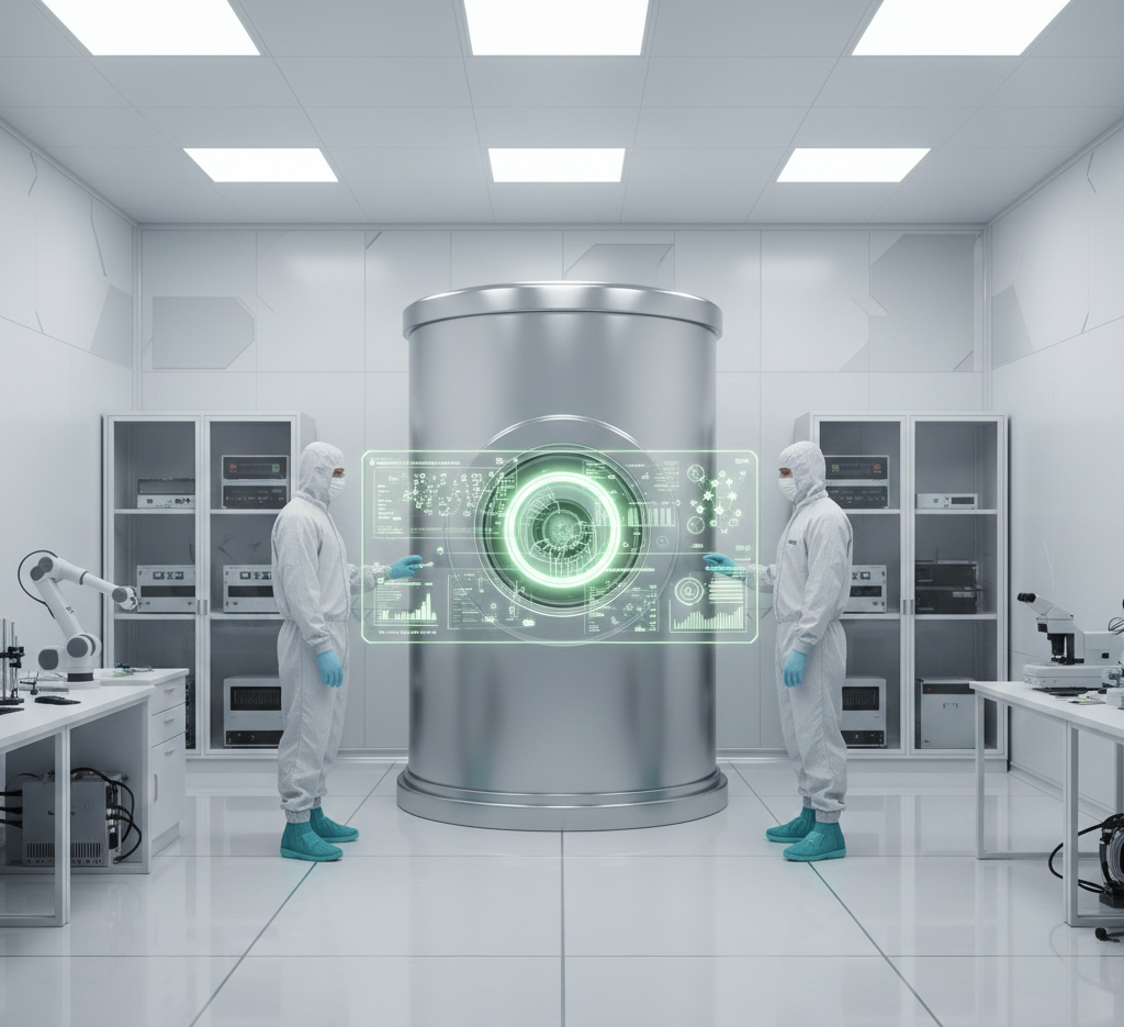 Strengthening Manufacturing Performance - Manufacturing worker with robotic arm