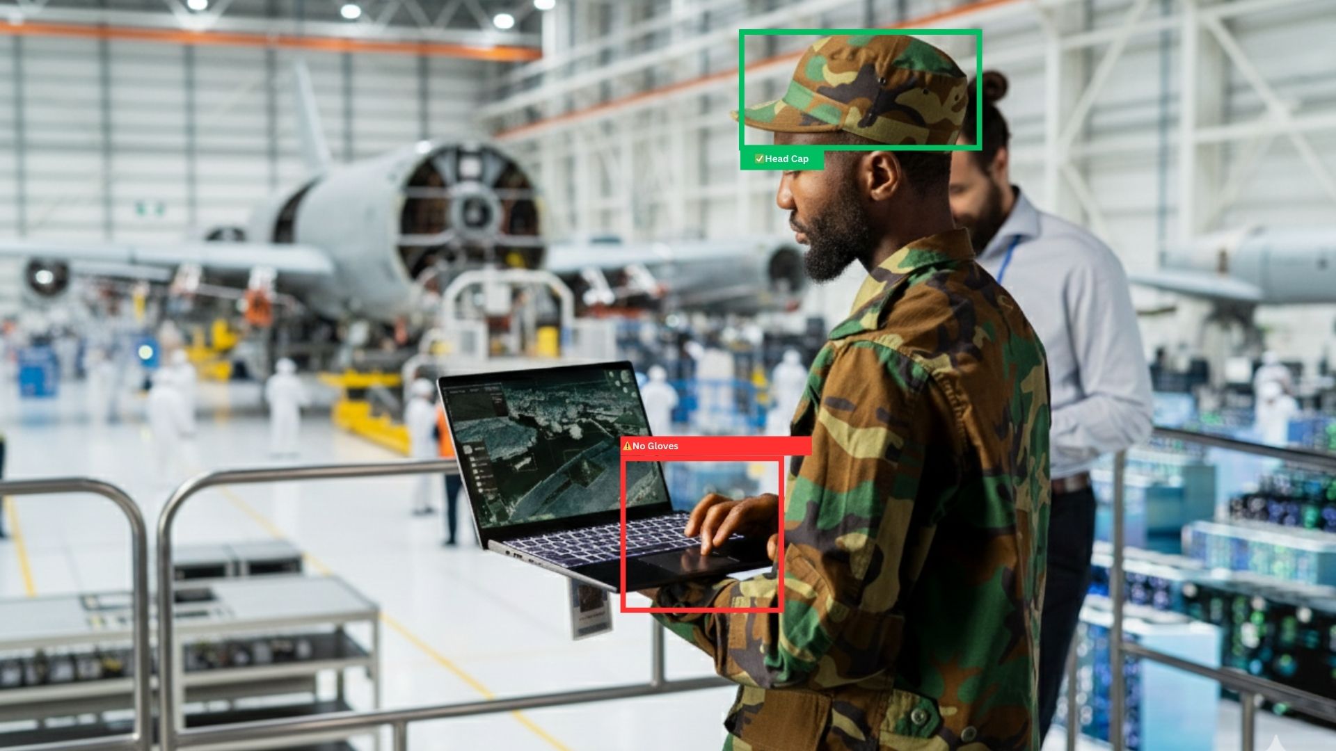 Aerospace manufacturing safety and compliance monitoring