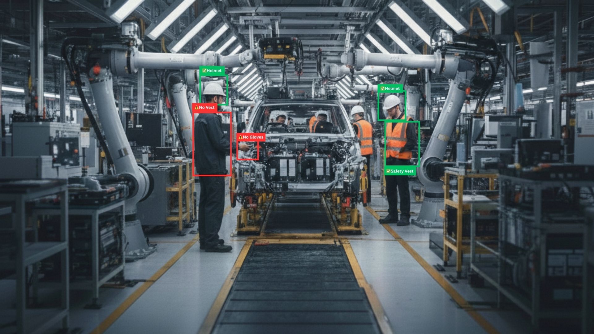 Automotive & EV Manufacturing safety monitoring with AI